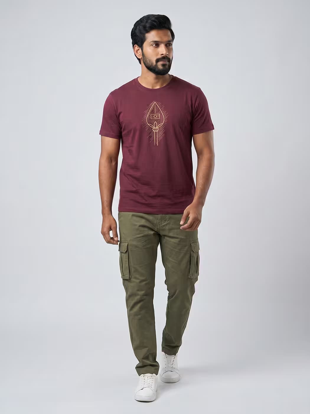 Vetrivel T-Shirt For Men - Half Sleeve
