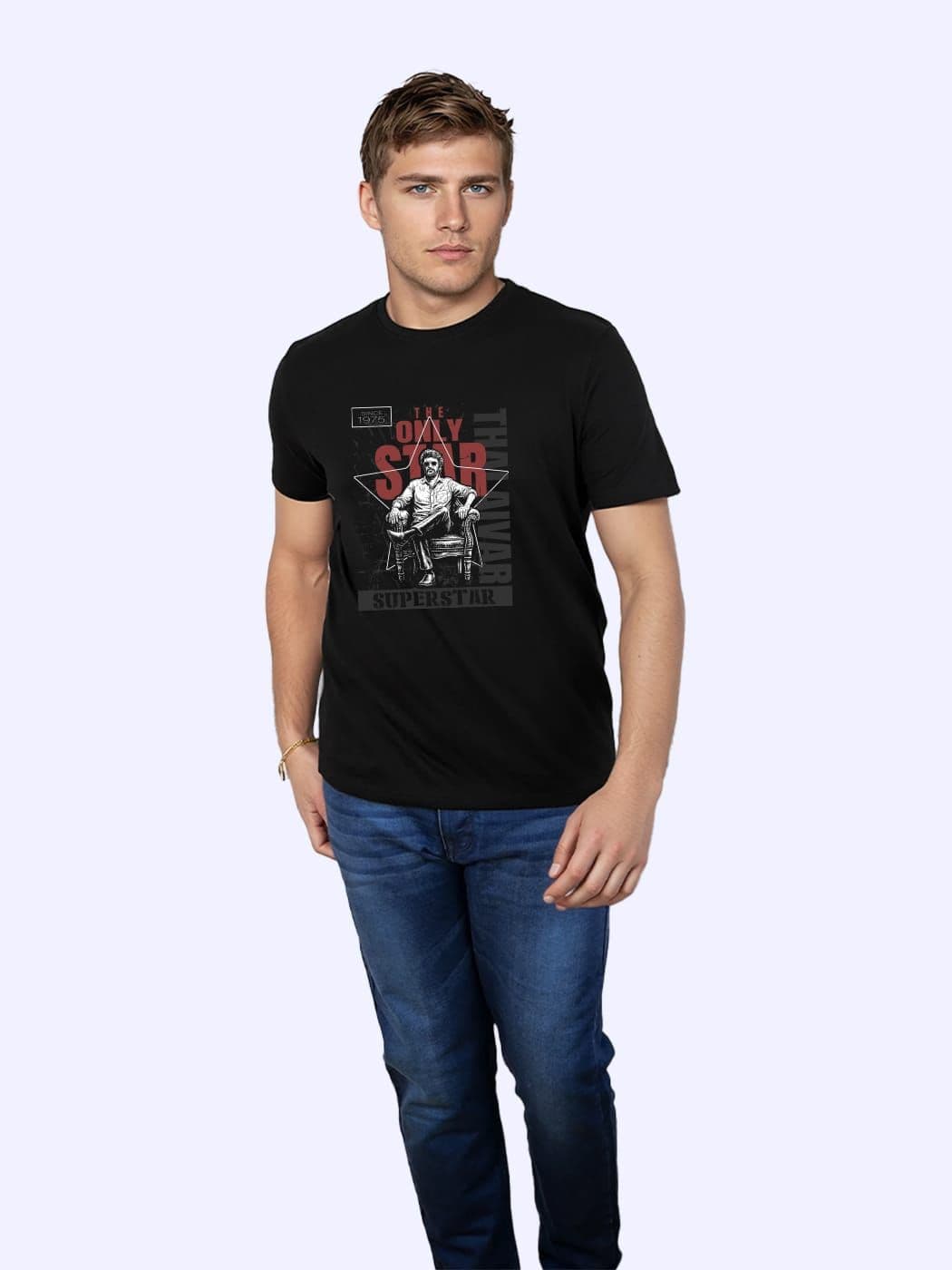 The Only Star T-Shirt For Men - Half Sleeve