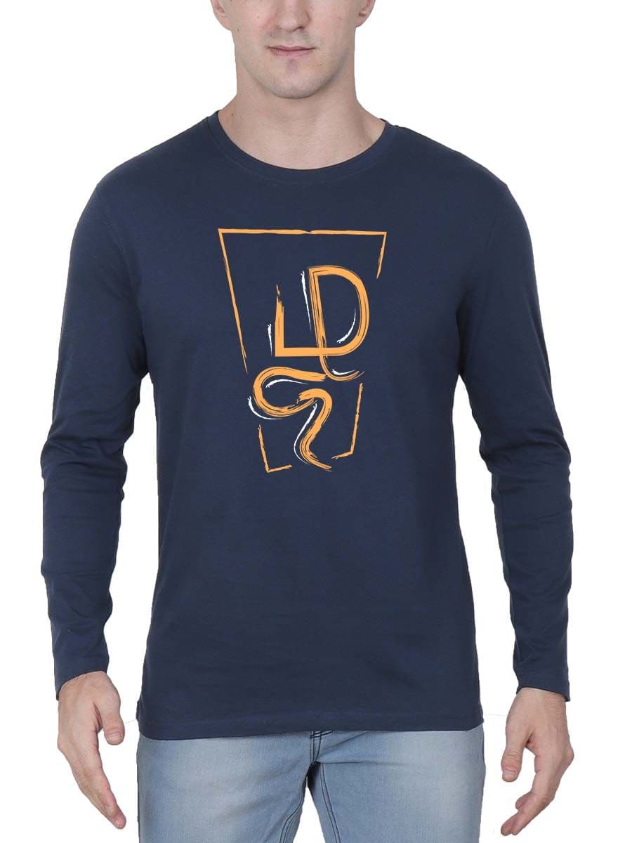 Zhagaram Boxed Navy Blue T-Shirt
