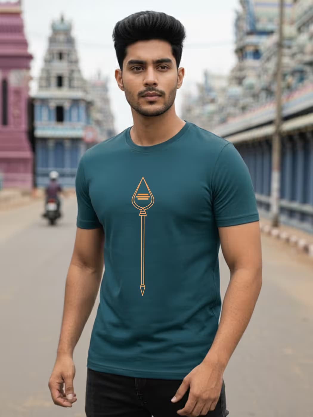 God Murugan Vel T-Shirt For Men - Half Sleeve