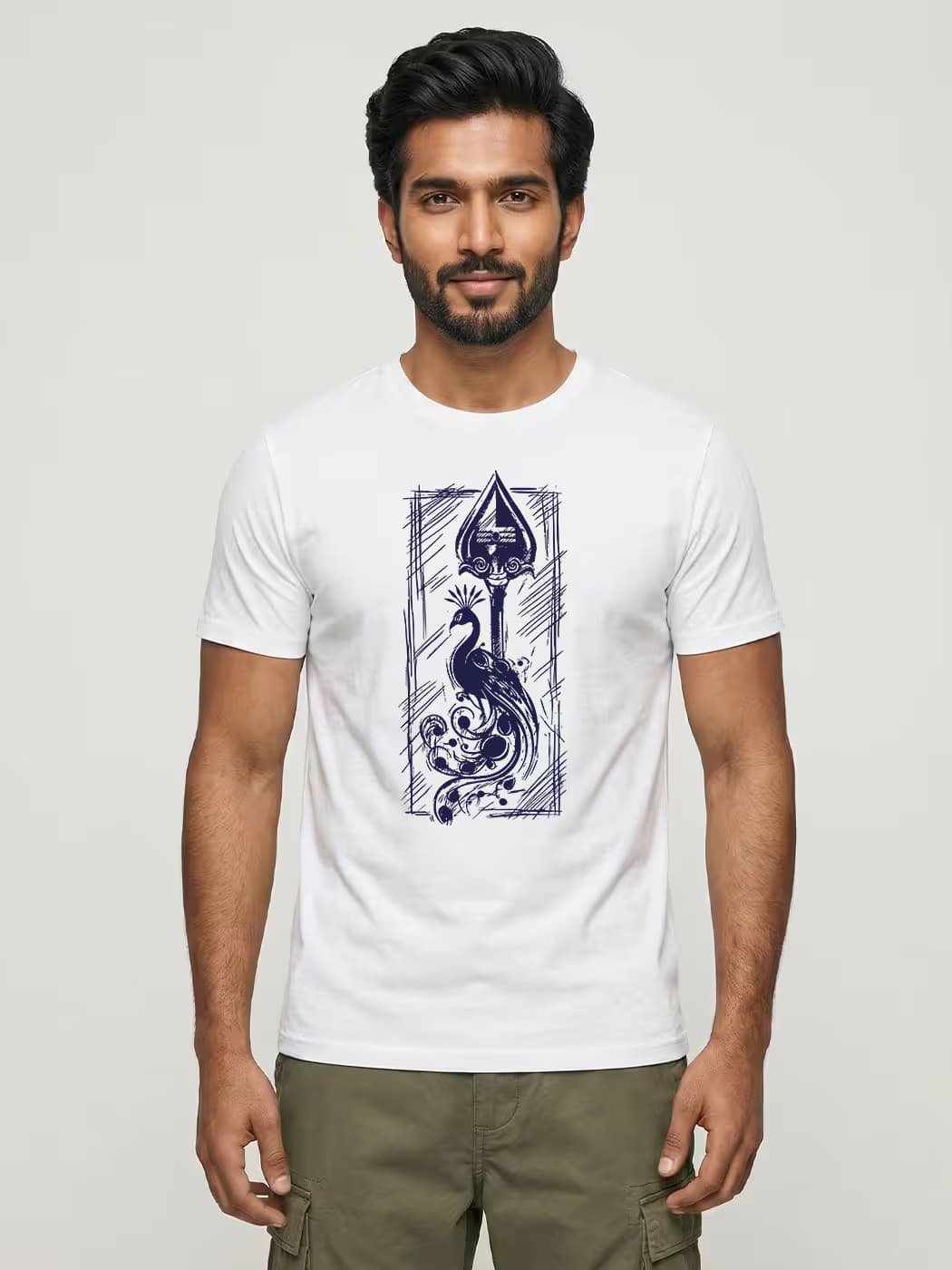 Velum Mayilum Thunai T-Shirt For Men - Half Sleeve