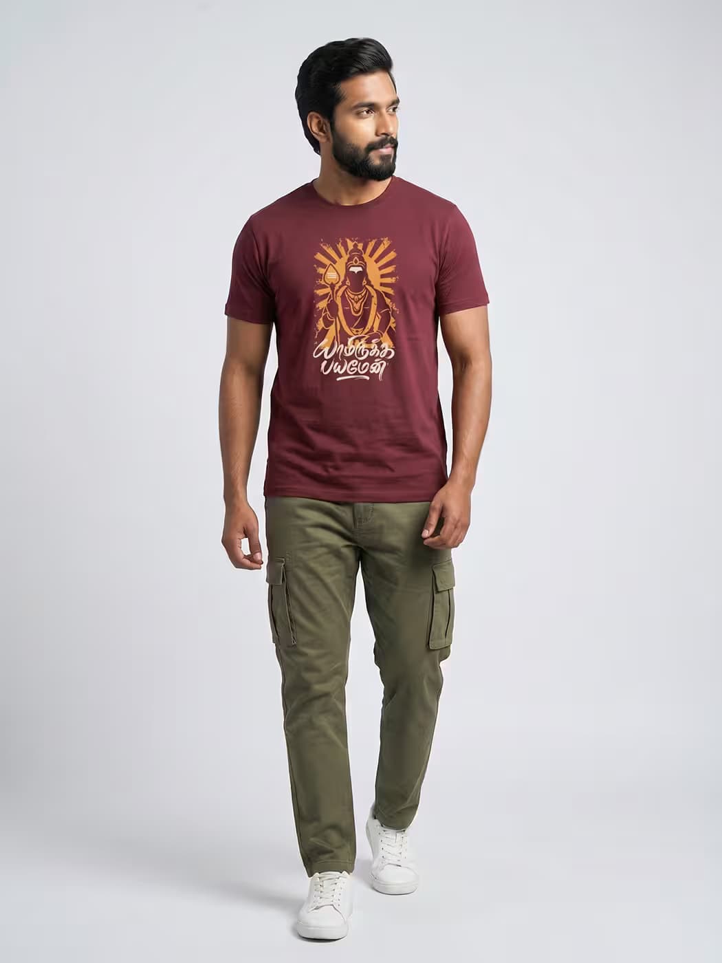 Yamirukka Bayamen Murugan T-Shirt For Men - Half Sleeve