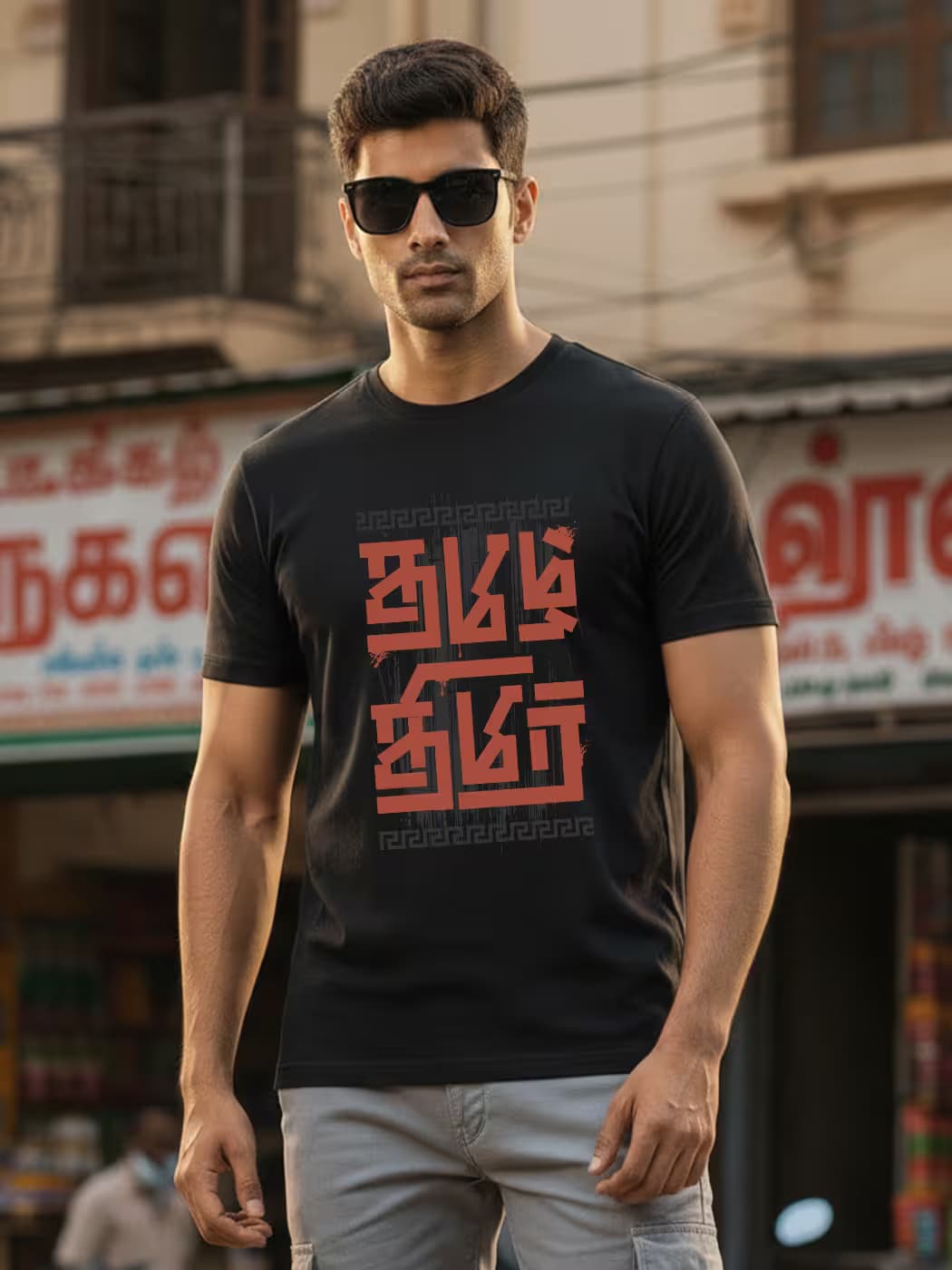 Thamizh Thimir T-Shirt For Men - Half Sleeve
