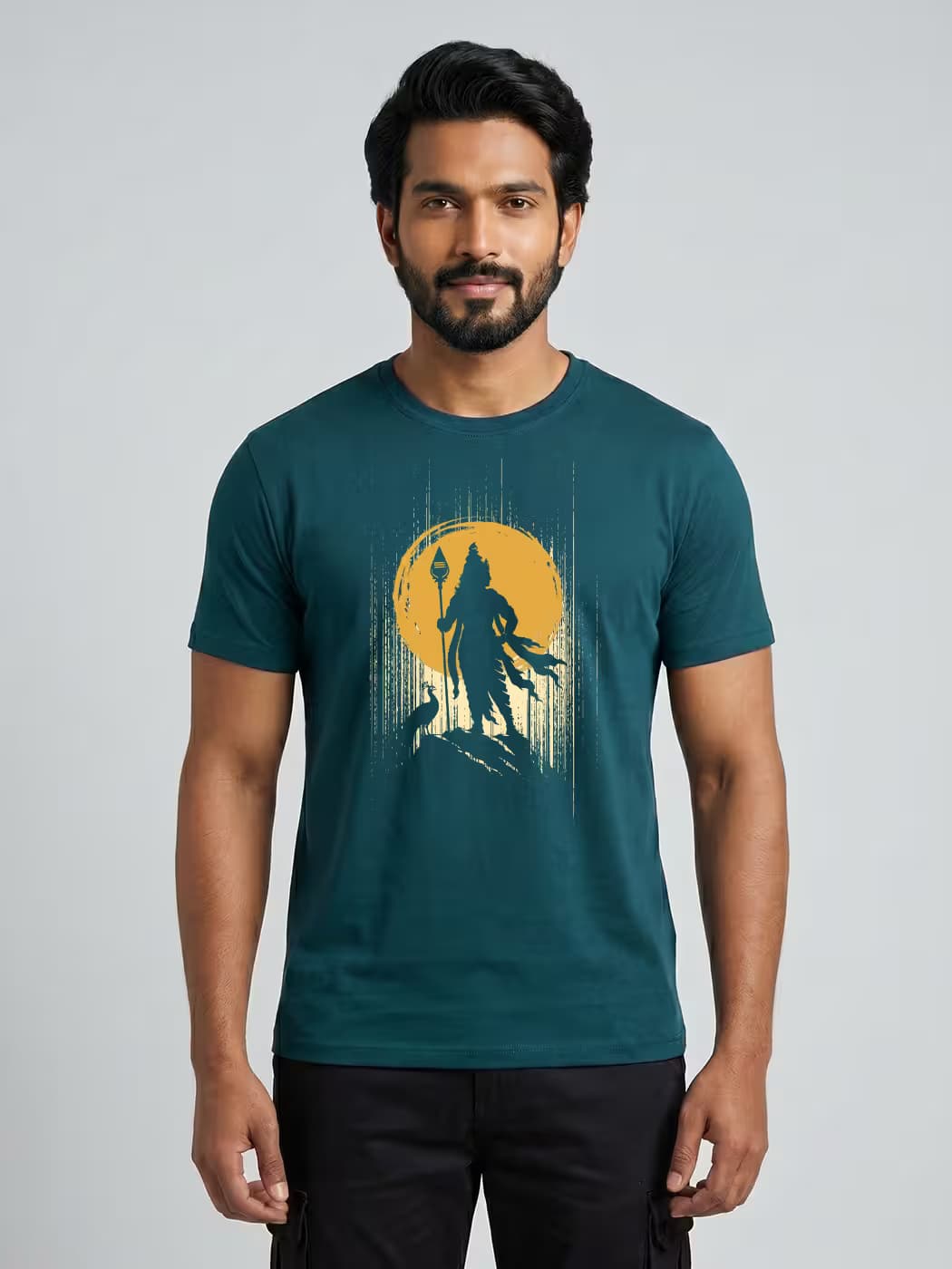 Murugan Mayil T-Shirt For Men - Half Sleeve