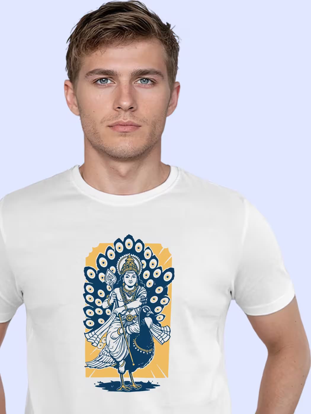 Murugan Graphic T-Shirt For Men - Half Sleeve
