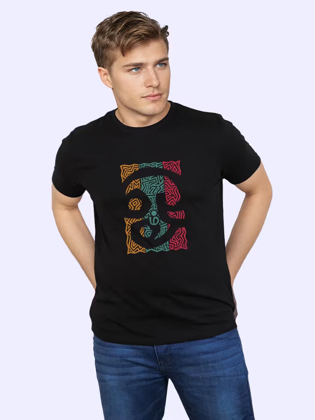 Om T-Shirt For Men - Half Sleeve