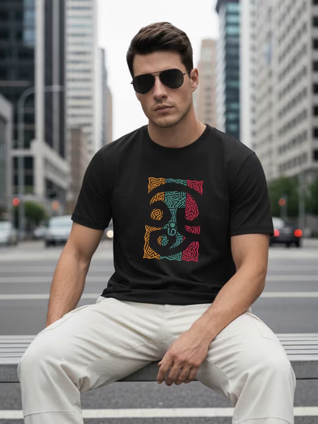 Om T-Shirt For Men - Half Sleeve