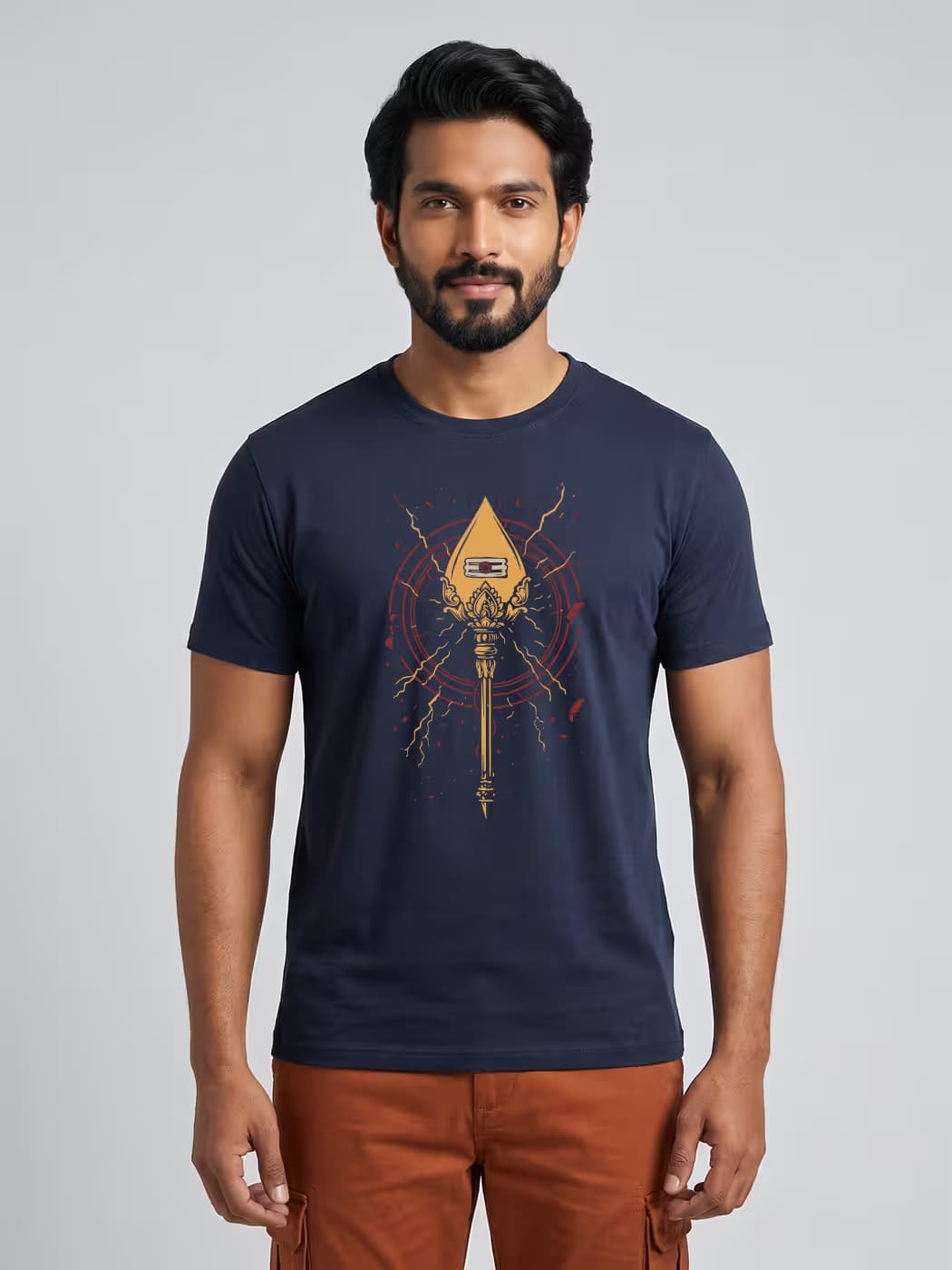 Power Of Vel T-Shirt For Men - Half Sleeve