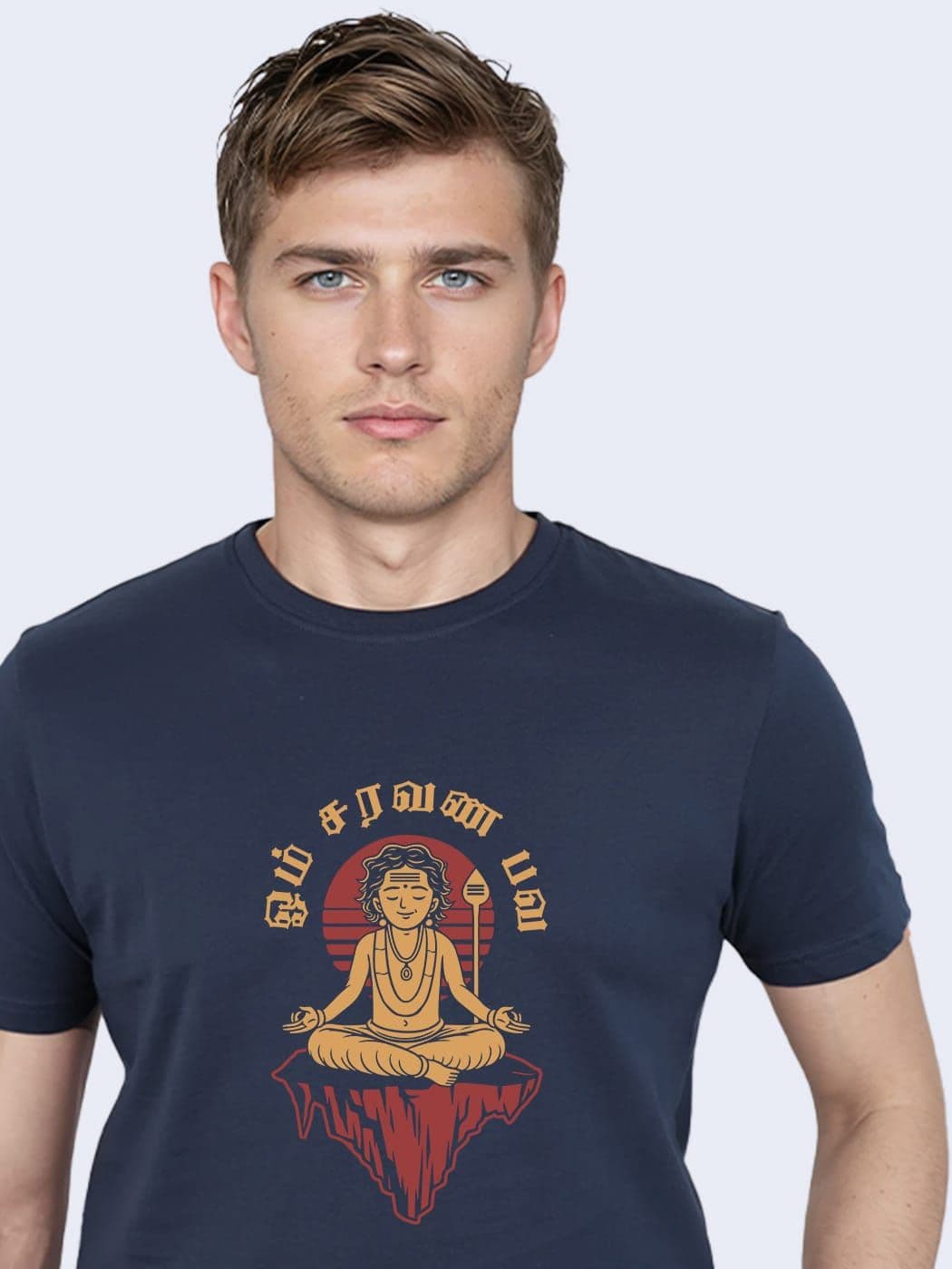 Om Saravana bhava T-Shirt For Men - Half Sleeve
