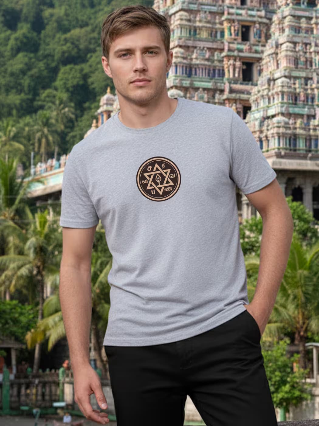 Saravanabava T-Shirt For Men - Half Sleeve