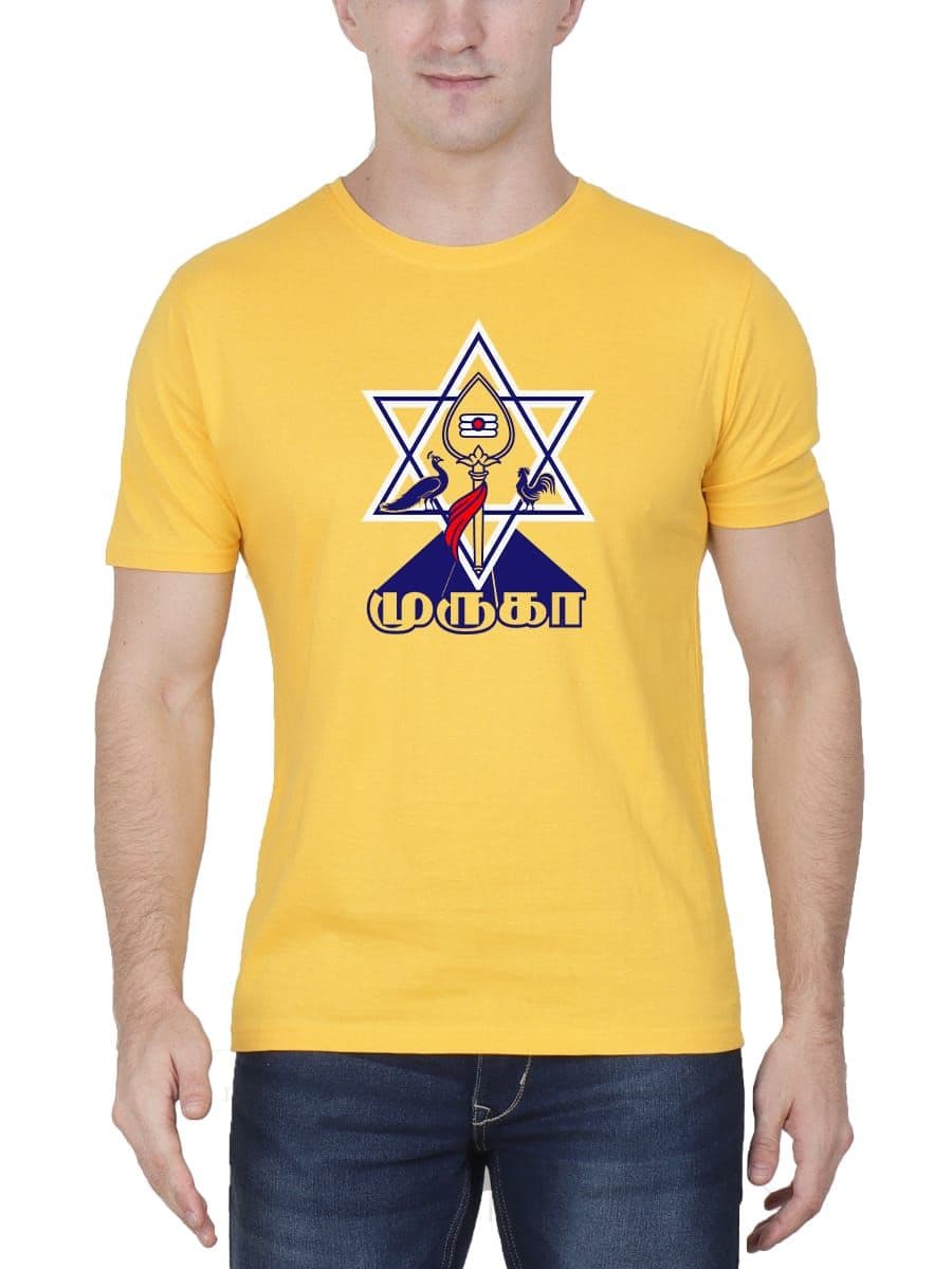 Muruga Vel T-Shirt For Men - Half Sleeve