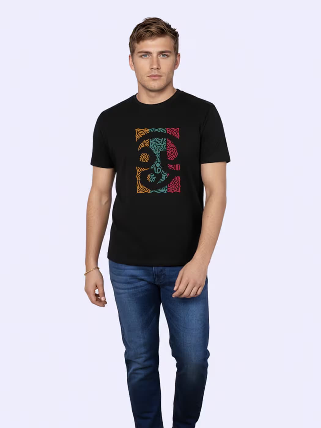 Om T-Shirt For Men - Half Sleeve