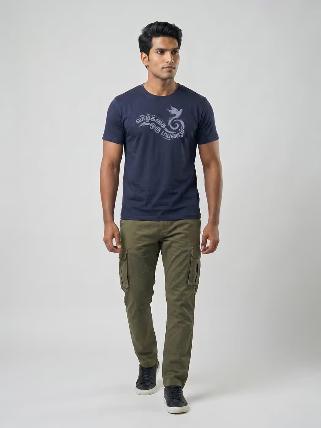 Vazhkai Oru Payanam T-Shirt For Men - Half Sleeve