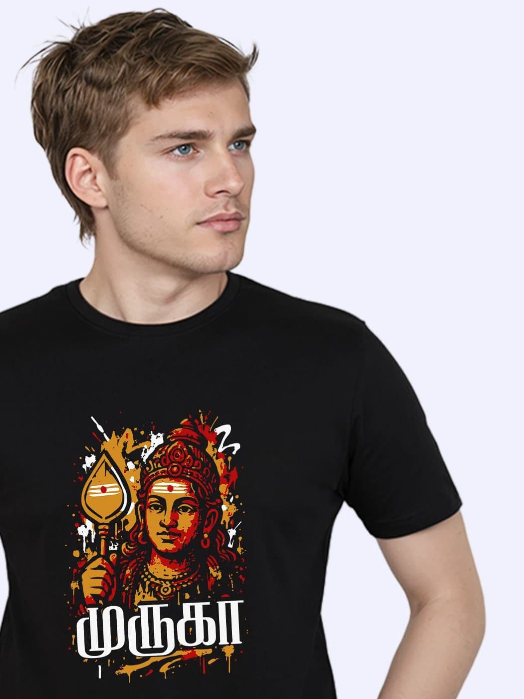 Muruga T-Shirt For Men - Half Sleeve