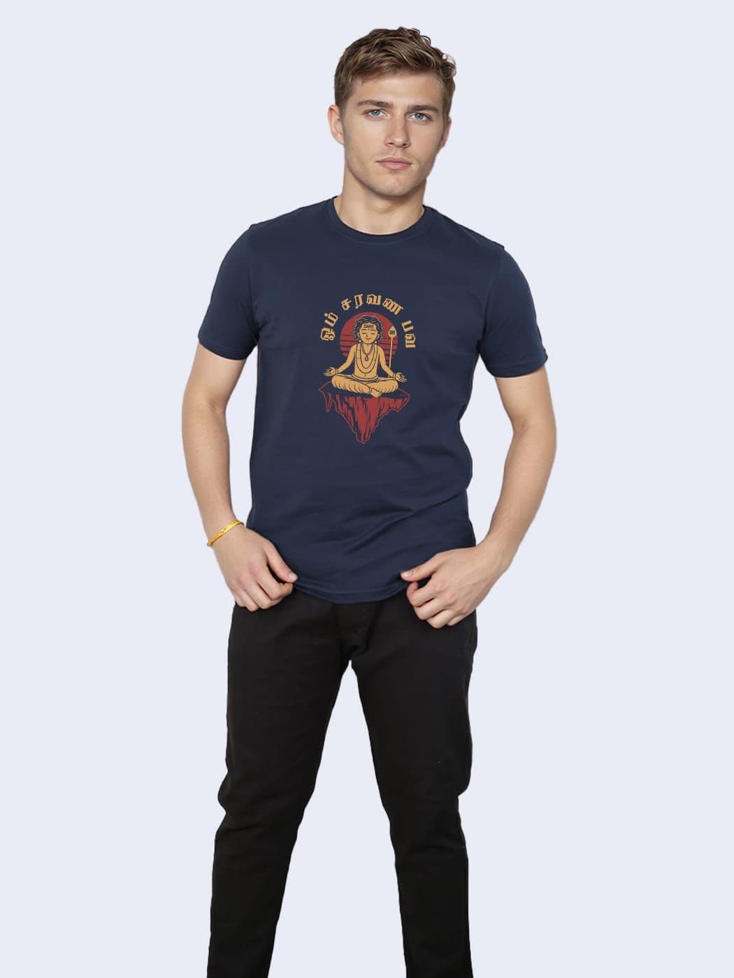 Om Saravana bhava T-Shirt For Men - Half Sleeve