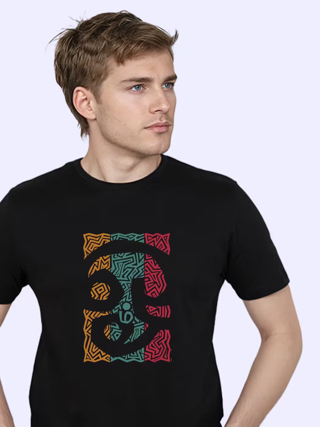 Om T-Shirt For Men - Half Sleeve