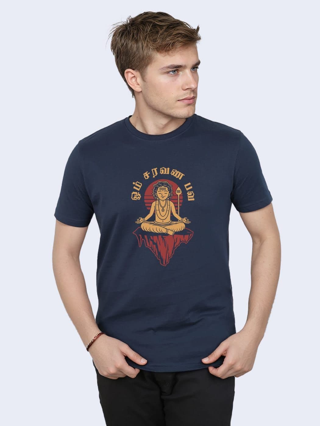 Om Saravana bhava T-Shirt For Men - Half Sleeve