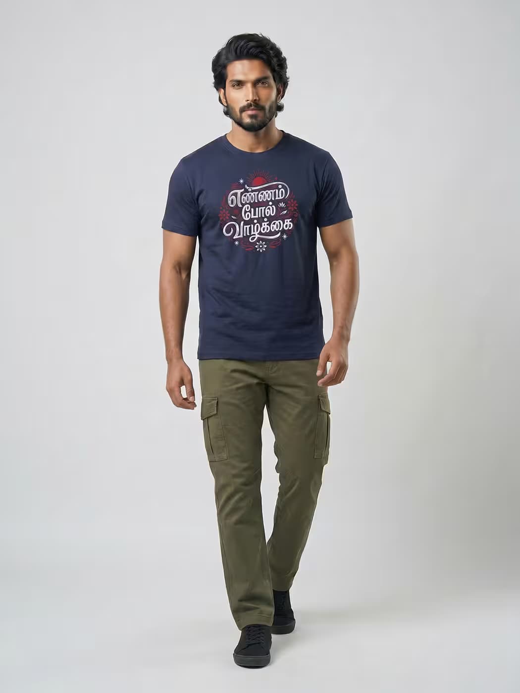 Ennam Pol Vazhkai T-Shirt For Men - Half Sleeve