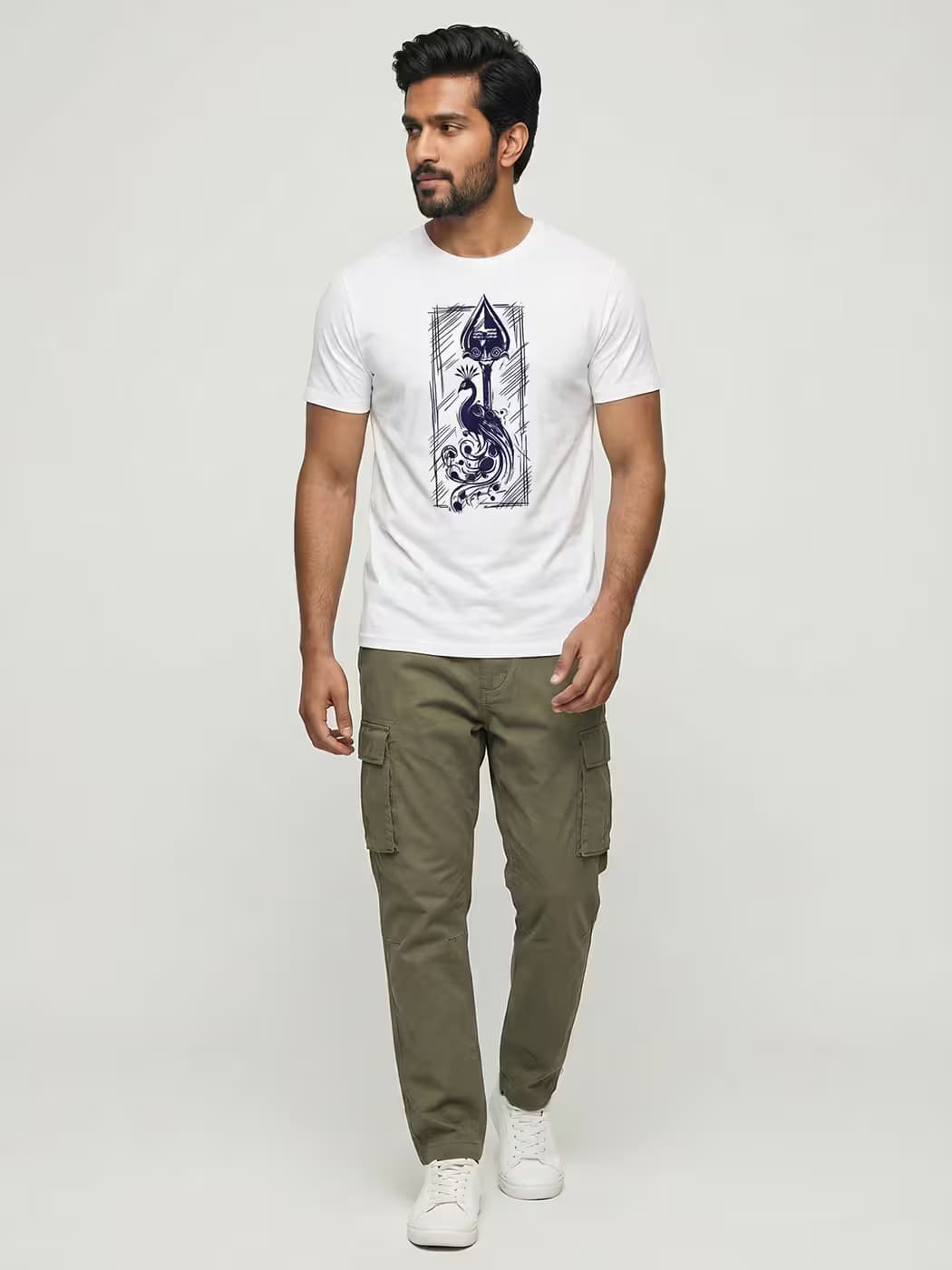 Velum Mayilum Thunai T-Shirt For Men - Half Sleeve