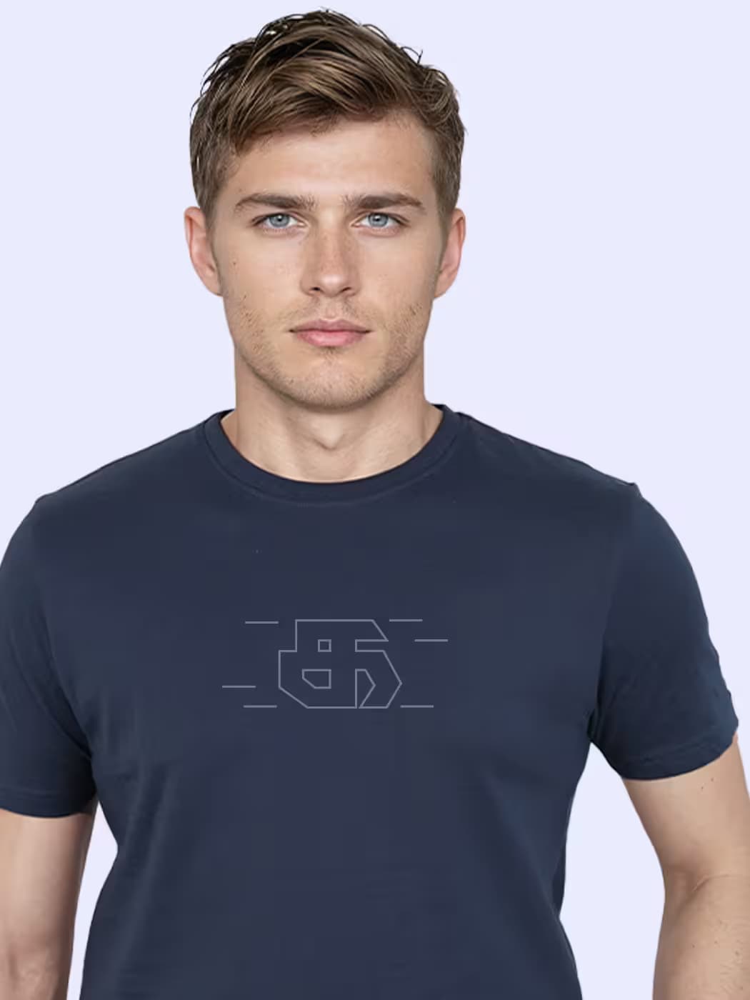 The First Letter Of Mei Ezhuthu T-Shirt For Men - Half Sleeve