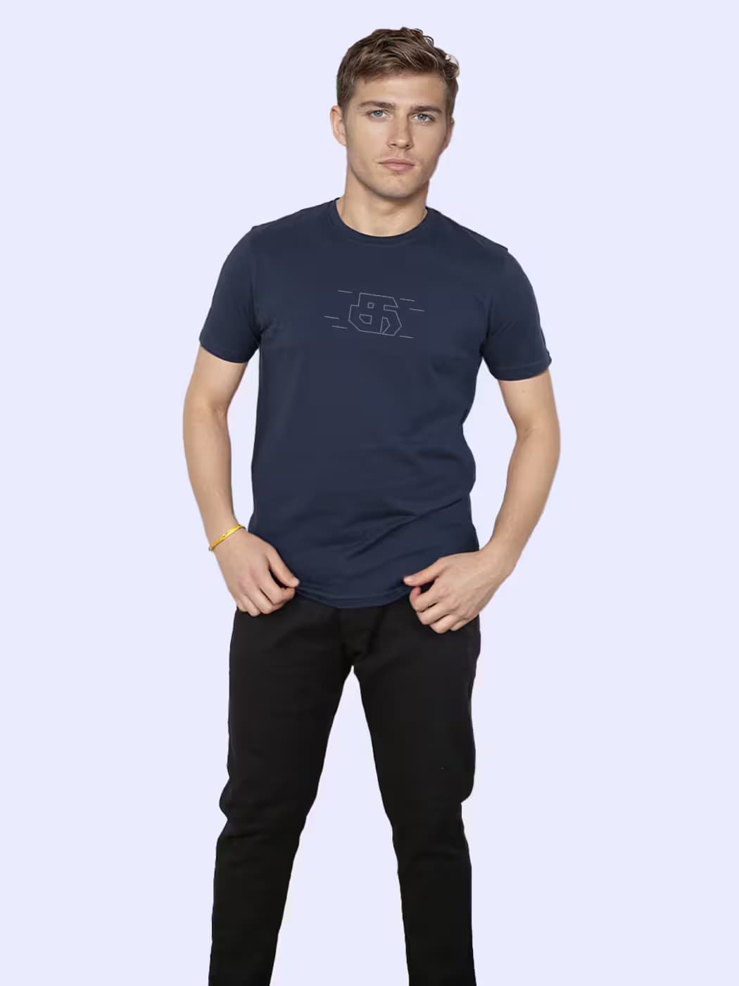 The First Letter Of Mei Ezhuthu T-Shirt For Men - Half Sleeve