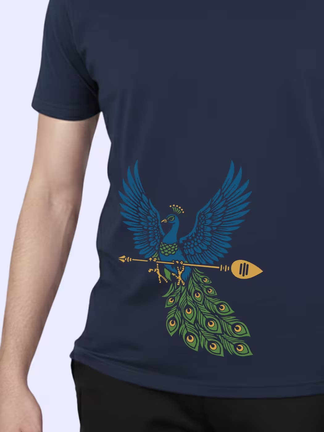 Mayil T-Shirt For Men - Half Sleeve