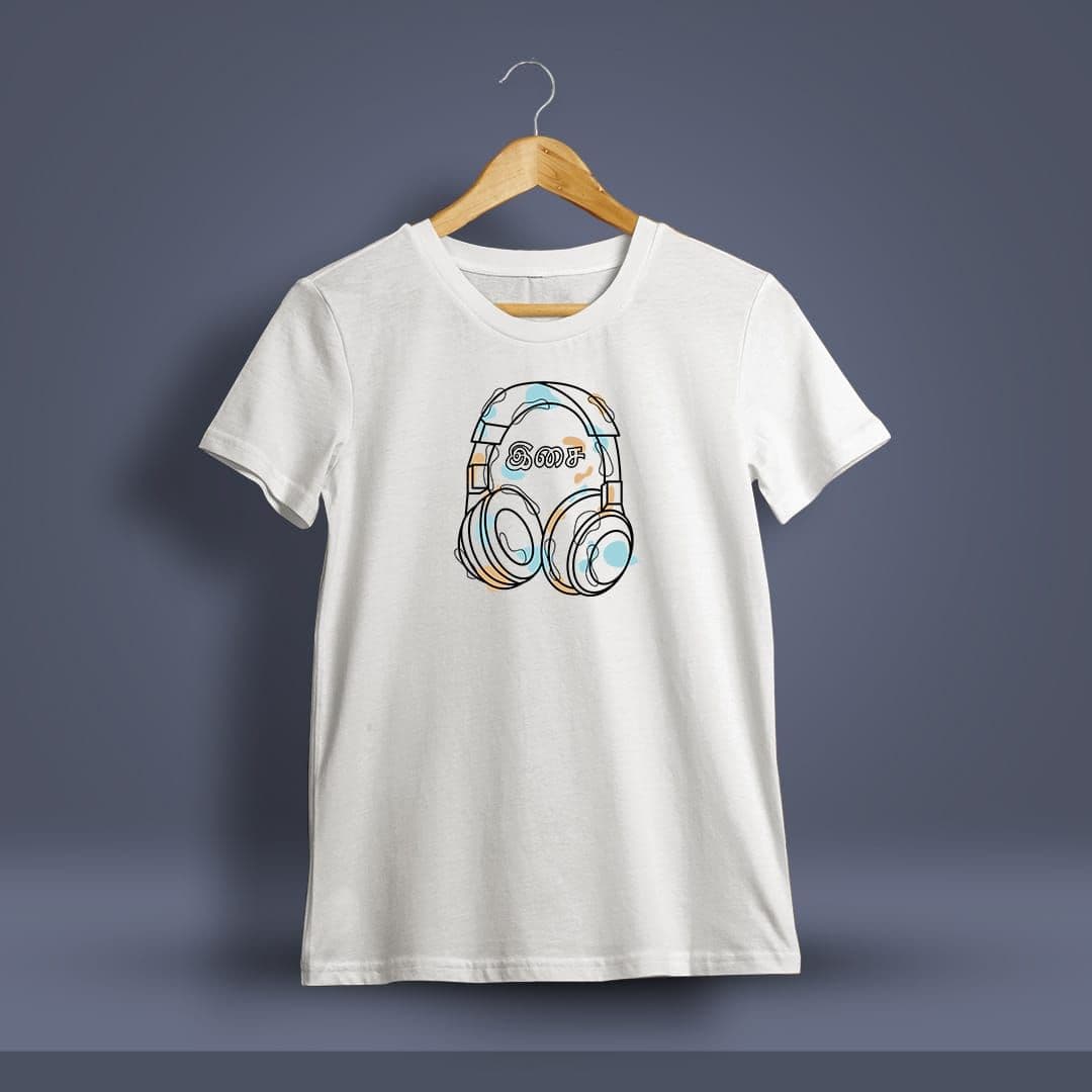 Isai Tamil T-Shirt For Men - Half Sleeve