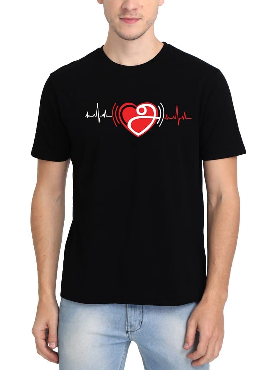 Aana Heart Tamil T-Shirt For Men - Half Sleeve