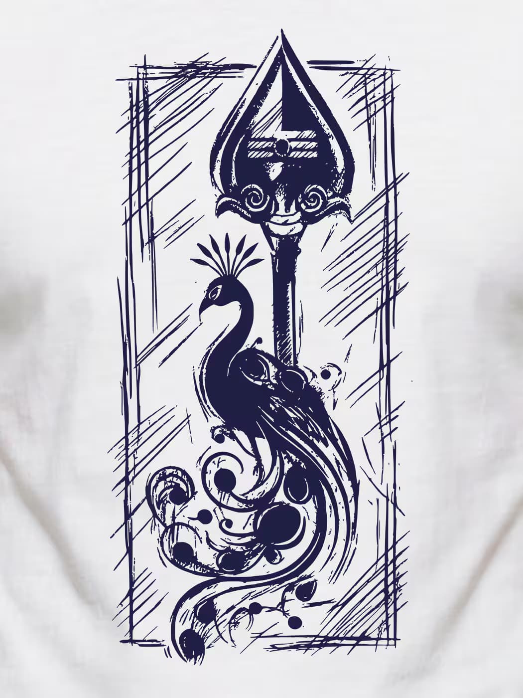 Velum Mayilum Thunai T-Shirt For Men - Half Sleeve