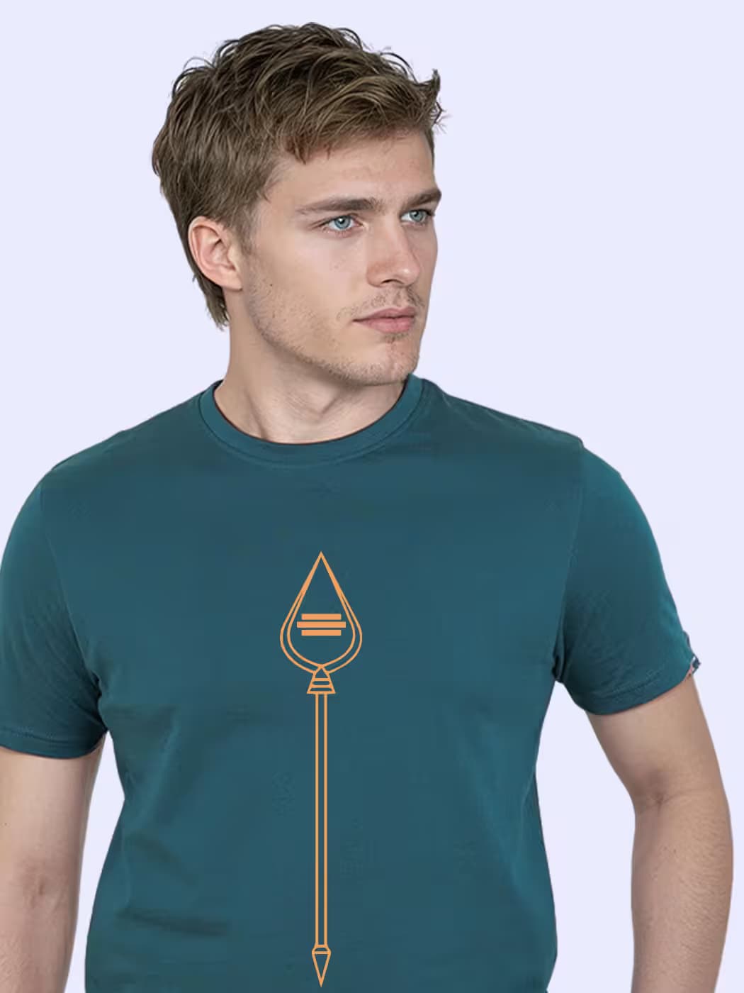 God Murugan Vel T-Shirt For Men - Half Sleeve