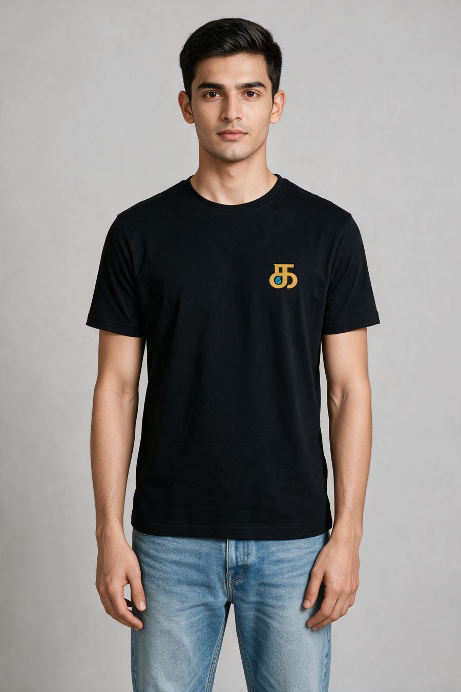 Ka Tamil Letter Pocket Print T-Shirt For Men - Half Sleeve