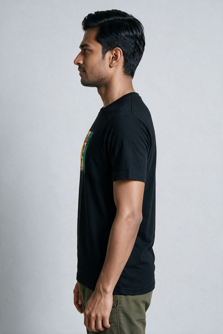 Tamil Valluvar Graphic T-Shirt — Black
