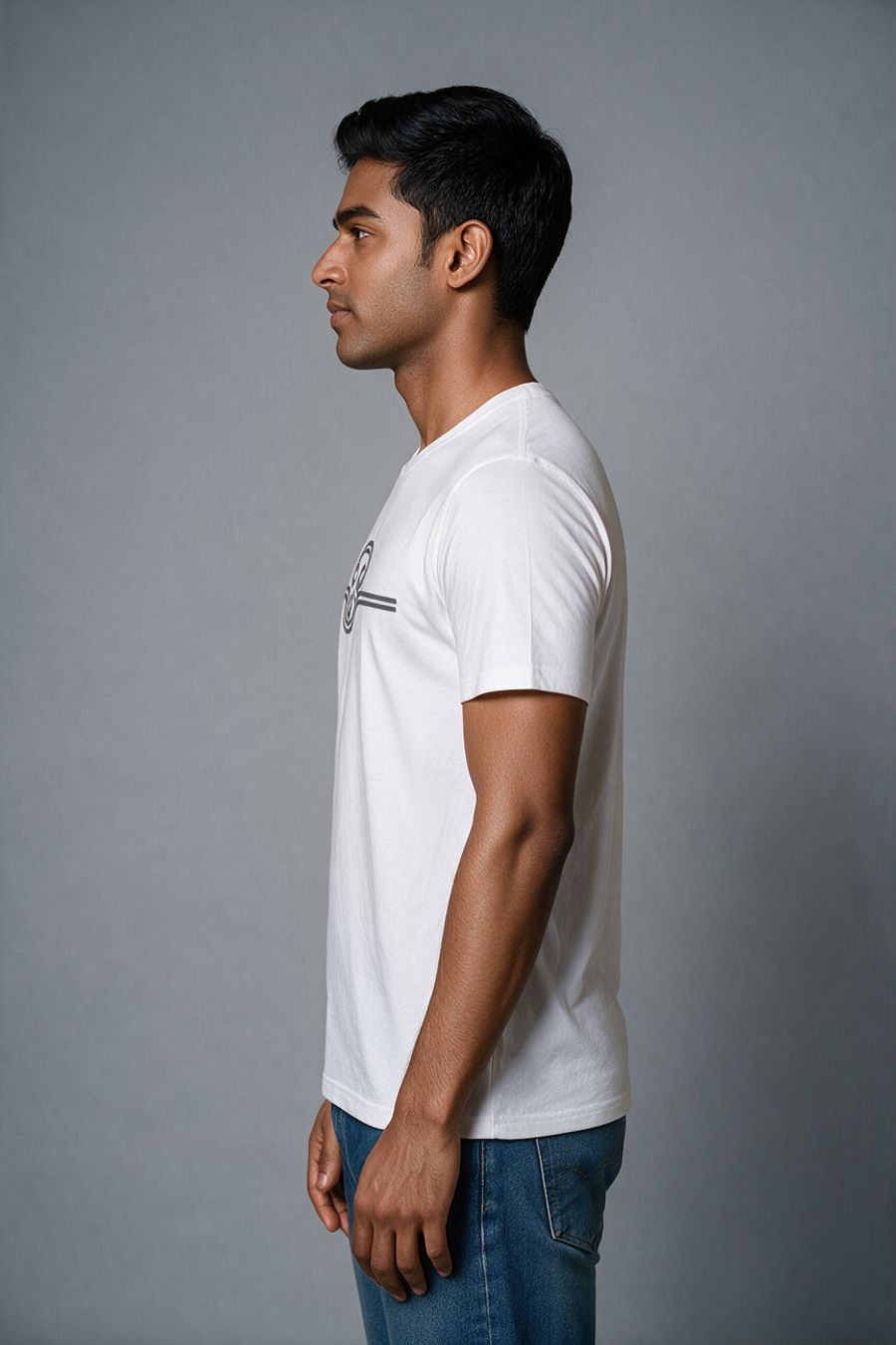 Tamil Om T-Shirt For Men - Half Sleeve