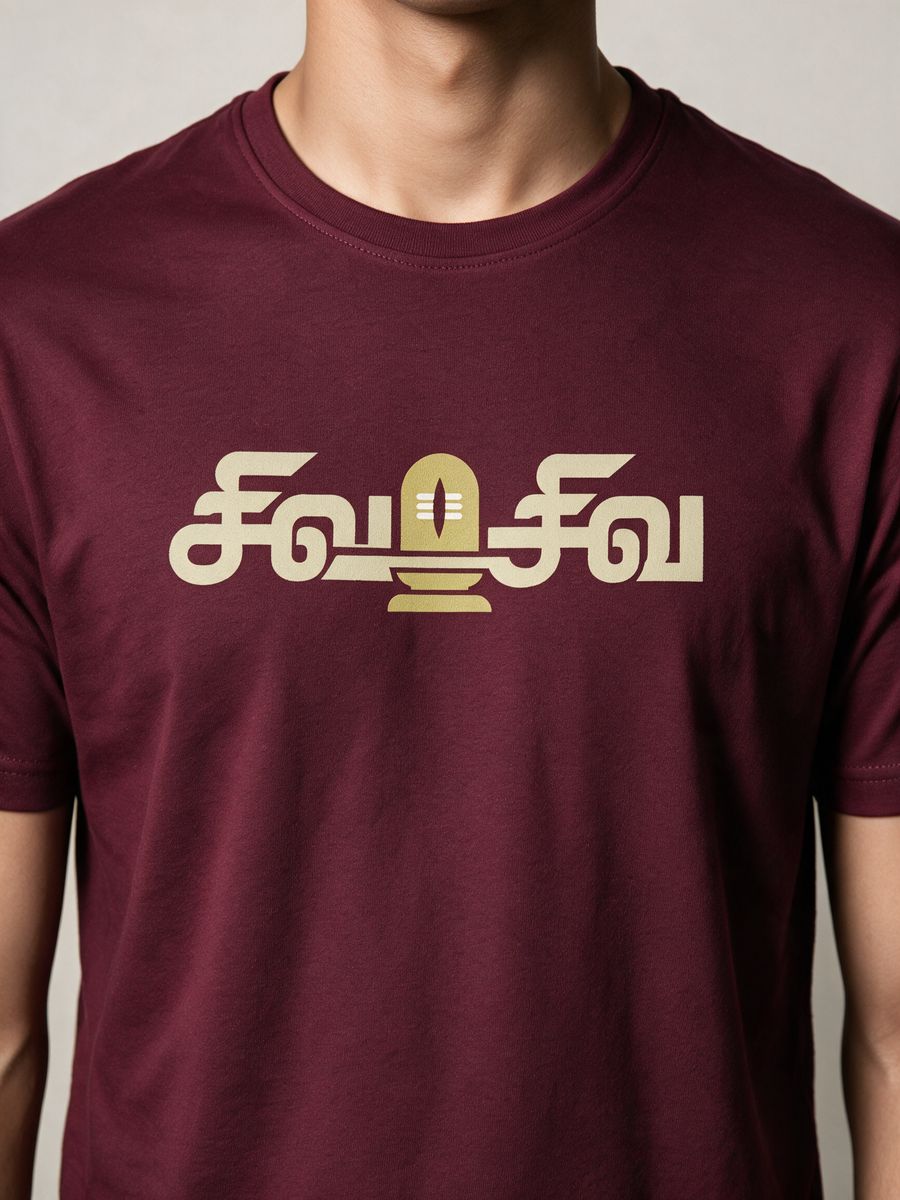 Siva Siva Lingam T-Shirt For Men - Half Sleeve