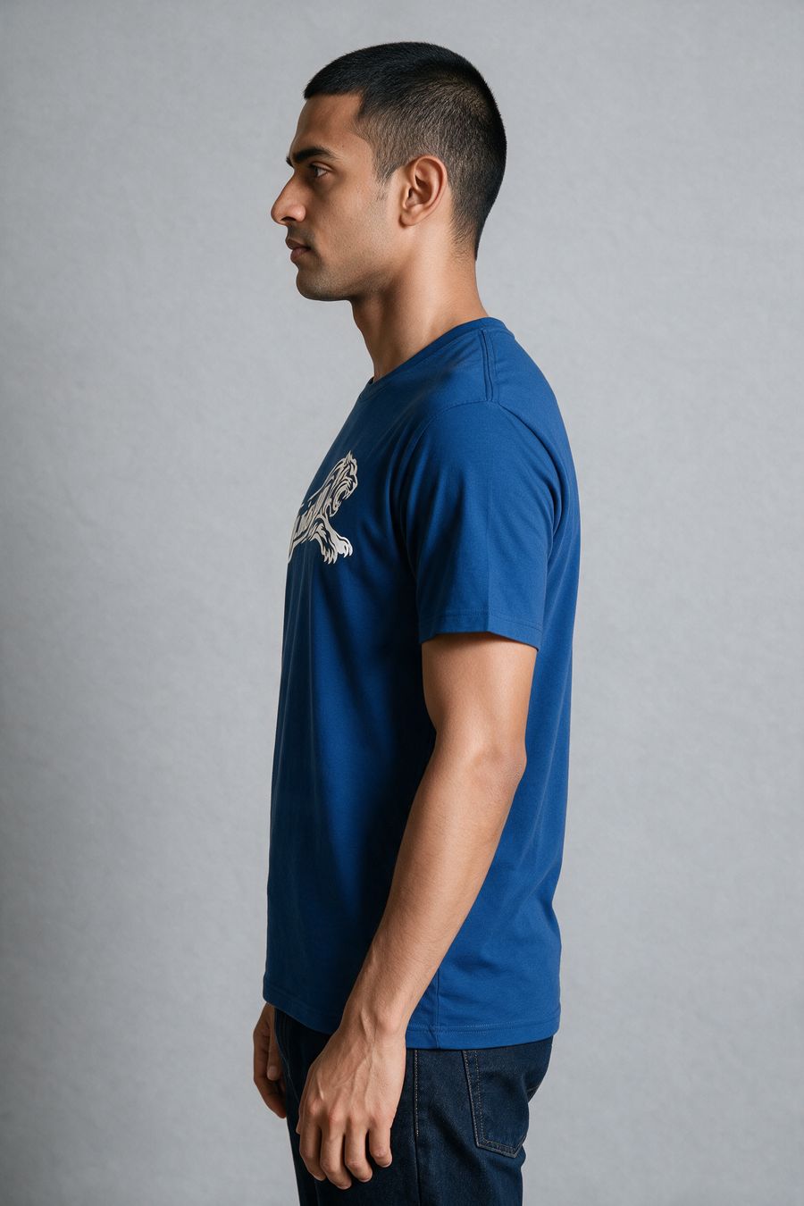 Adanga Maru Tamil Graphic T-Shirt — Royal Blue