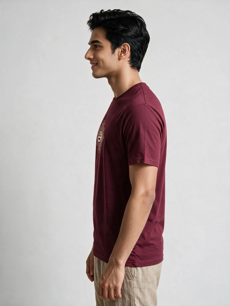 Agaram Kolam Tamil Graphic T-Shirt For Men - Half Sleeve