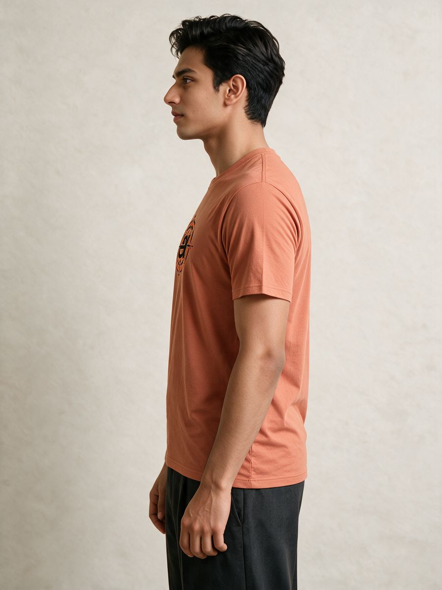 Agaram Emblem Tamil Graphic T-Shirt For Men - Half Sleeve