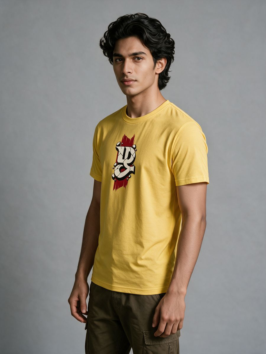 Zhagaram Unbroken Tamil Letter T-Shirt For Men - Half Sleeve