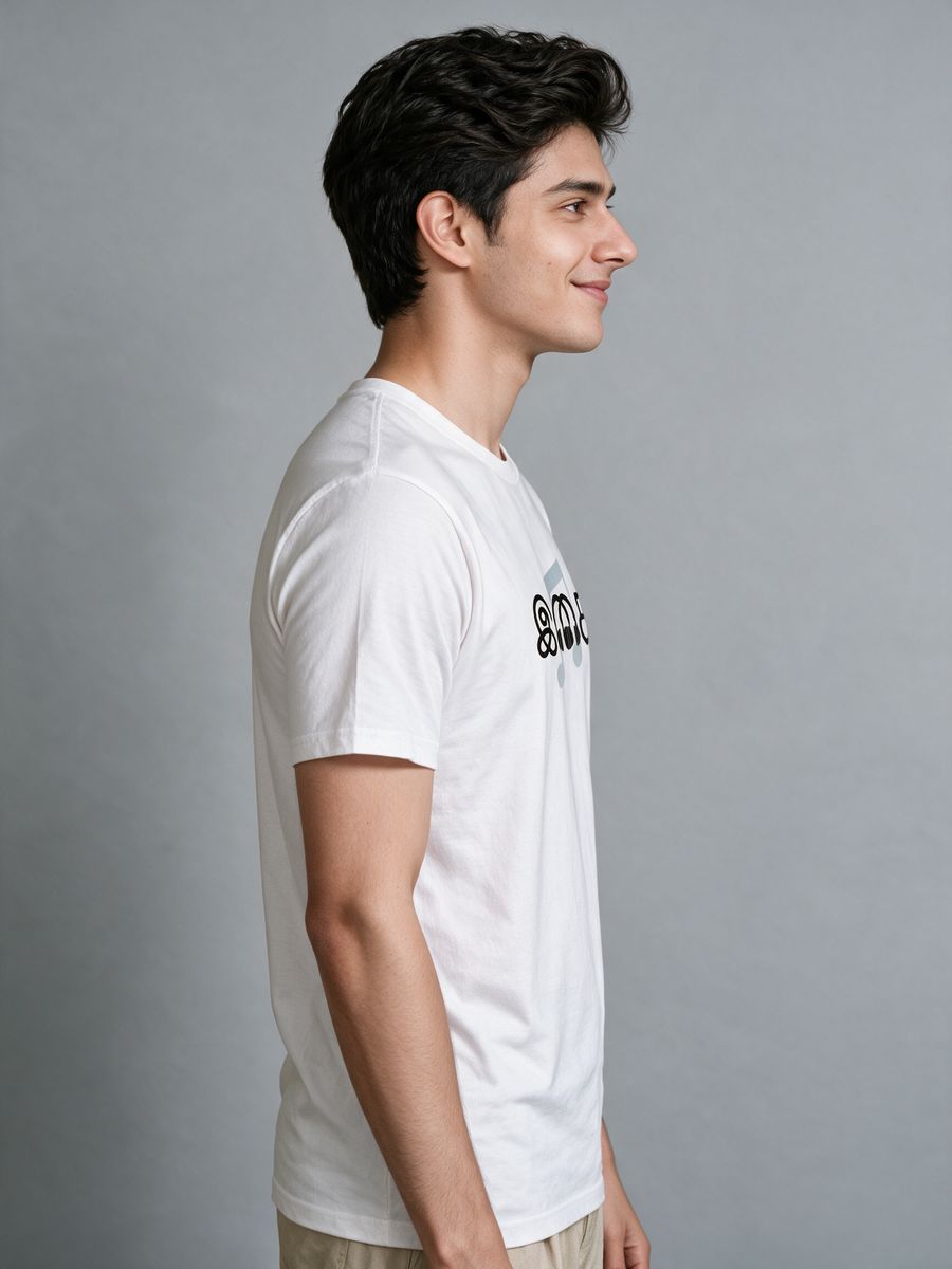 Isai Rhythm Tamil Graphic T-Shirt For Men - Half Sleeve