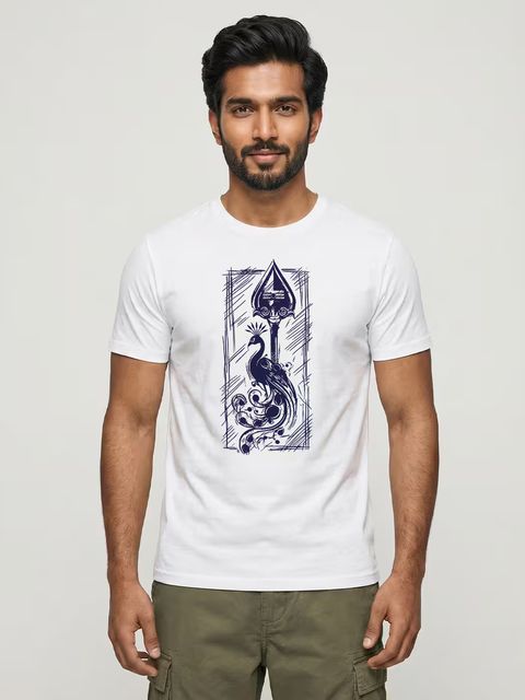 Velum Mayilum Thunai T-Shirt For Men - Half Sleeve