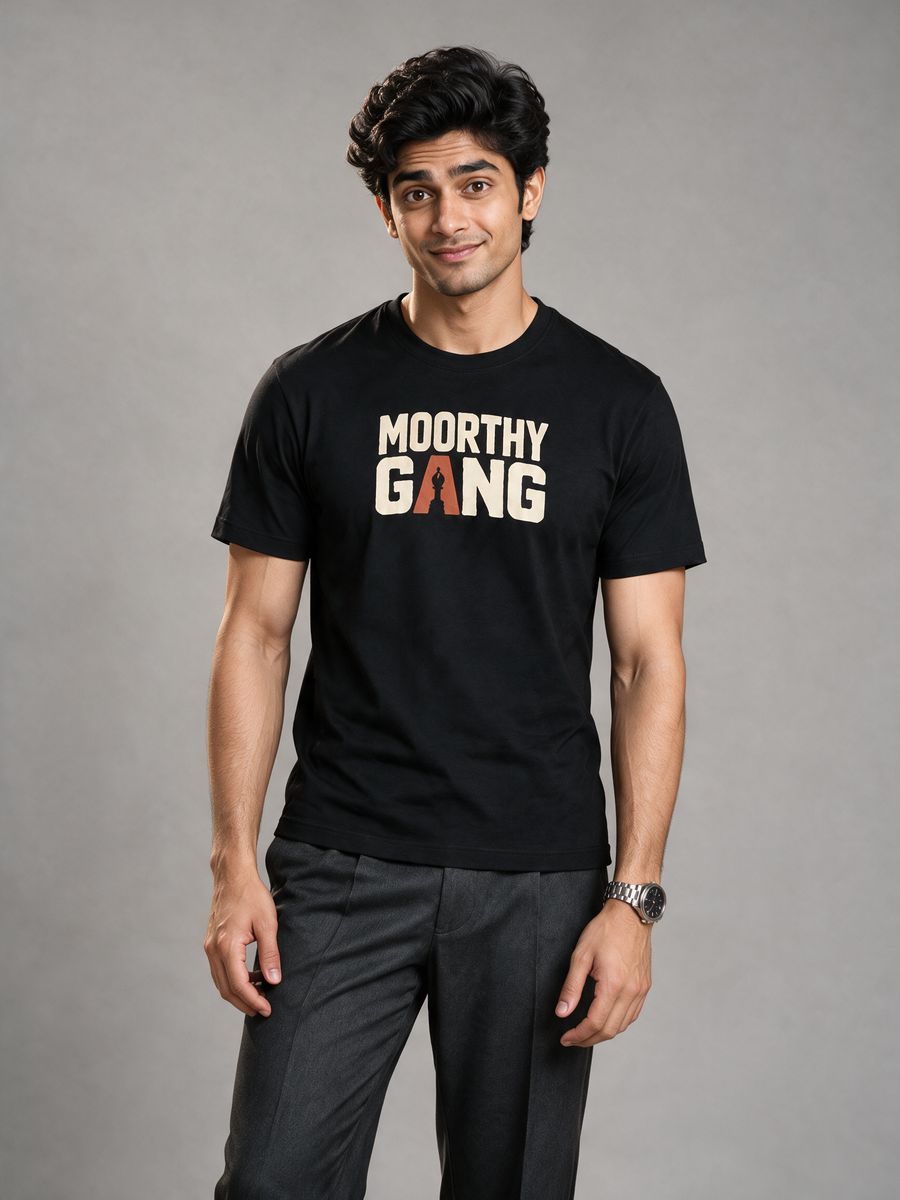 Moorthy Gang T-Shirt For Men - Half Sleeve