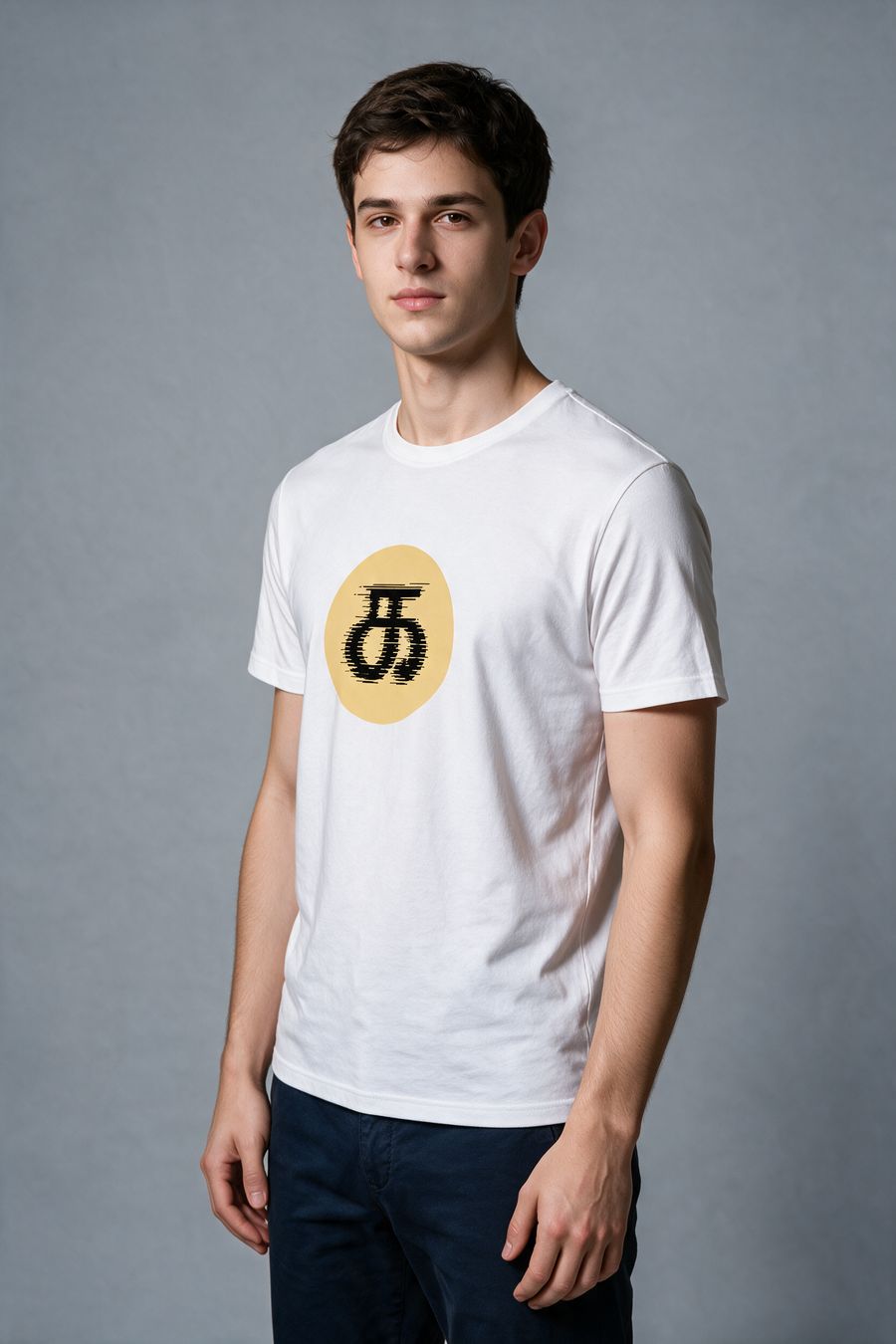 Ka Tamil Letter Graphic T-Shirt For Men - Half Sleeve