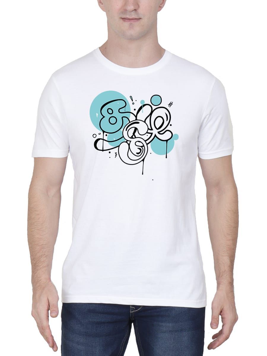 Tamil Graffiti T-Shirt For Men - Half Sleeve