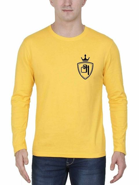 Aana Yellow Tamil Uyir Eluthukkal T-Shirt