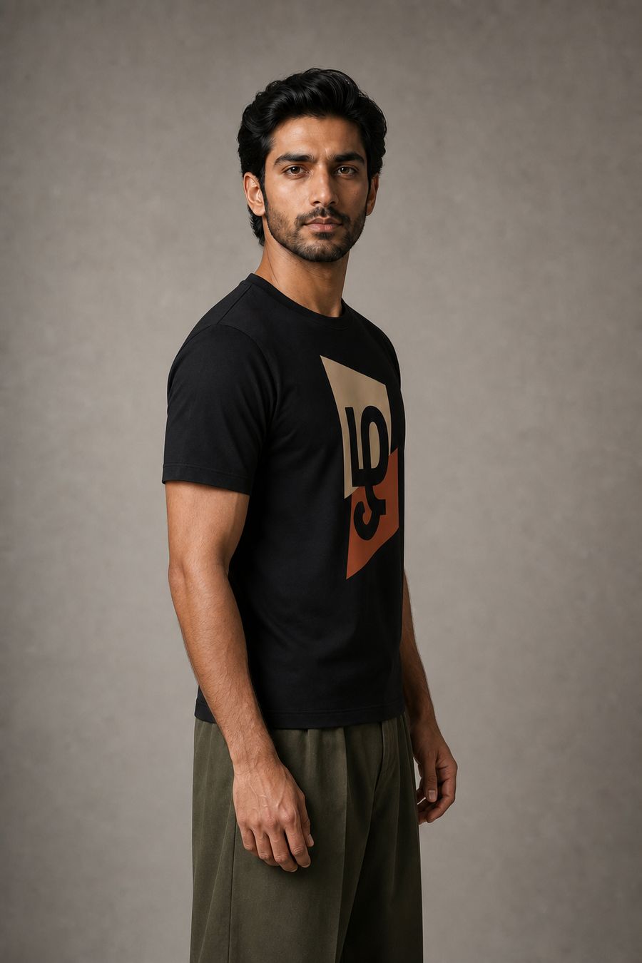 Zhagaram Tamil Colour Block T-Shirt for Men - Half Sleeve