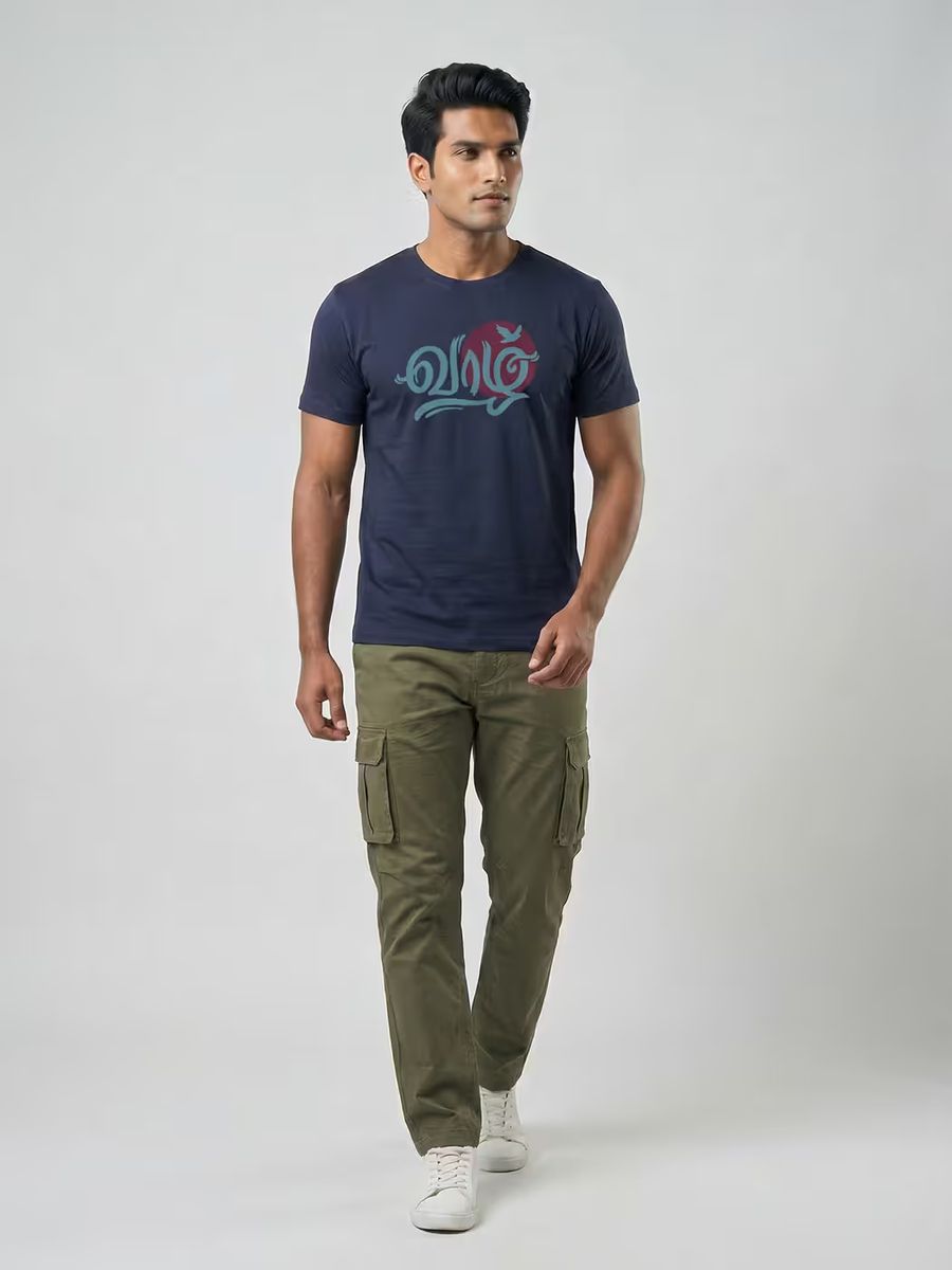 Vaazh T-Shirt For Men - Half Sleeve