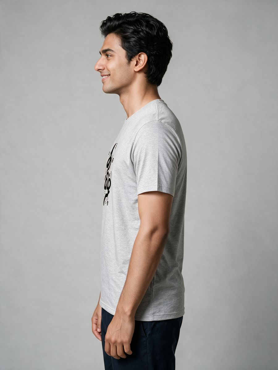Uyir Tamil Typography T-Shirt For Men - Half Sleeve