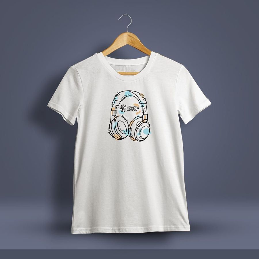 Isai Tamil T-Shirt For Men - Half Sleeve