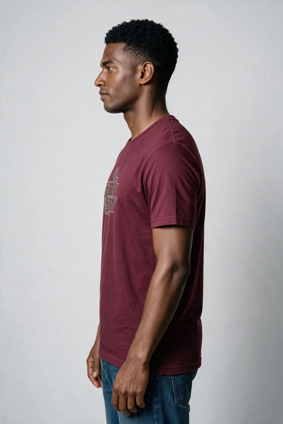 Thunive Thunai Tamil Typography T-Shirt — Maroon