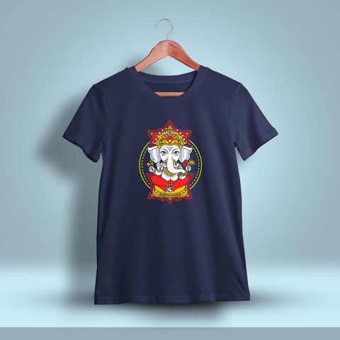 Gananayaga God Vinayagar T-Shirt For Men - Half Sleeve
